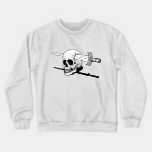 sword plunged into my skull Crewneck Sweatshirt